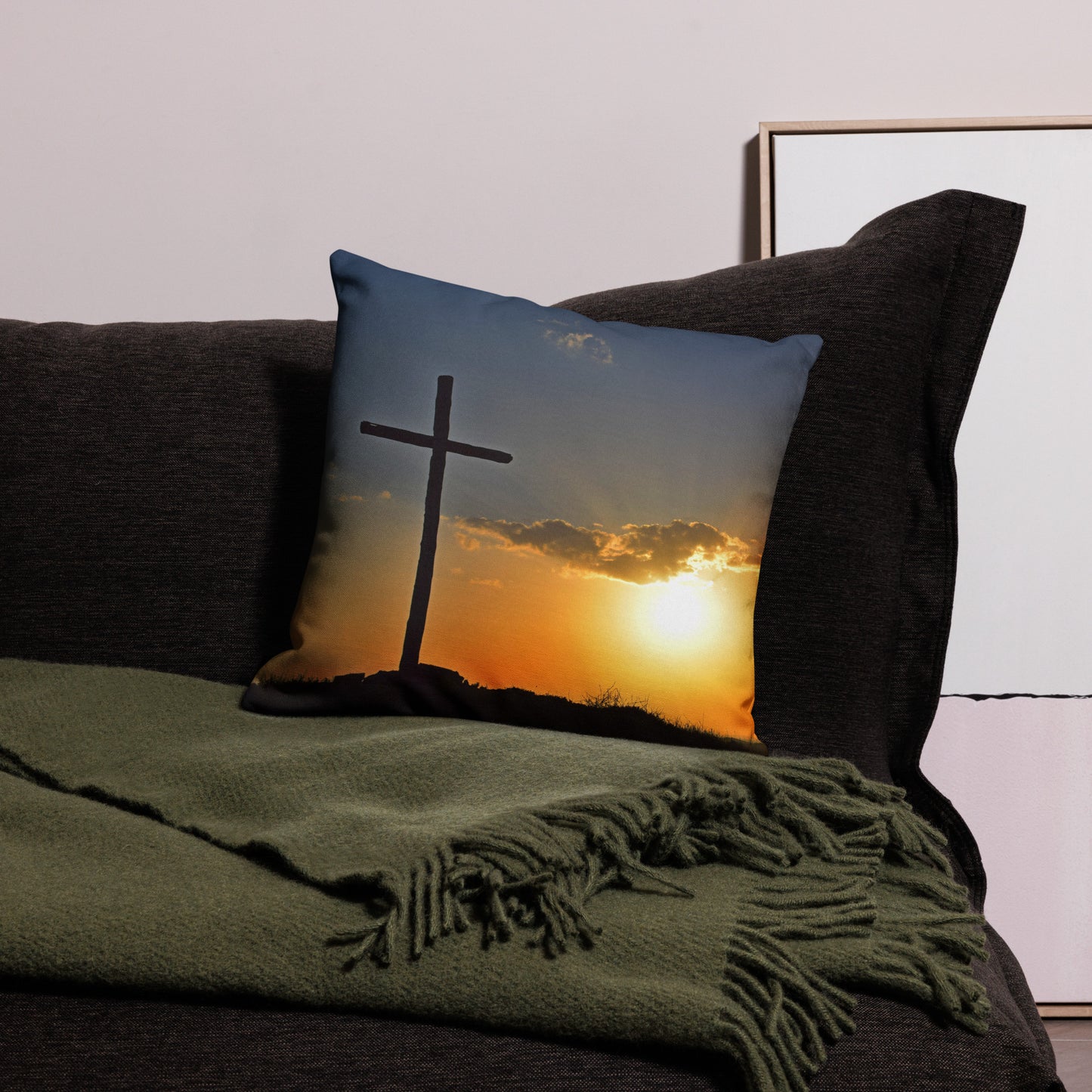 Deuteronomy 31:6 Premium Pillow