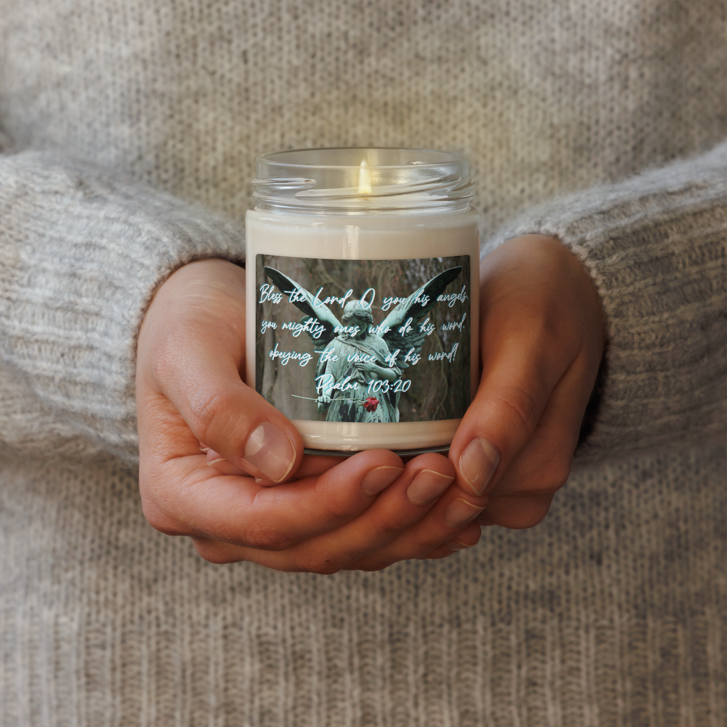 Psalm 103:20 - Scented Soy Wax Candle