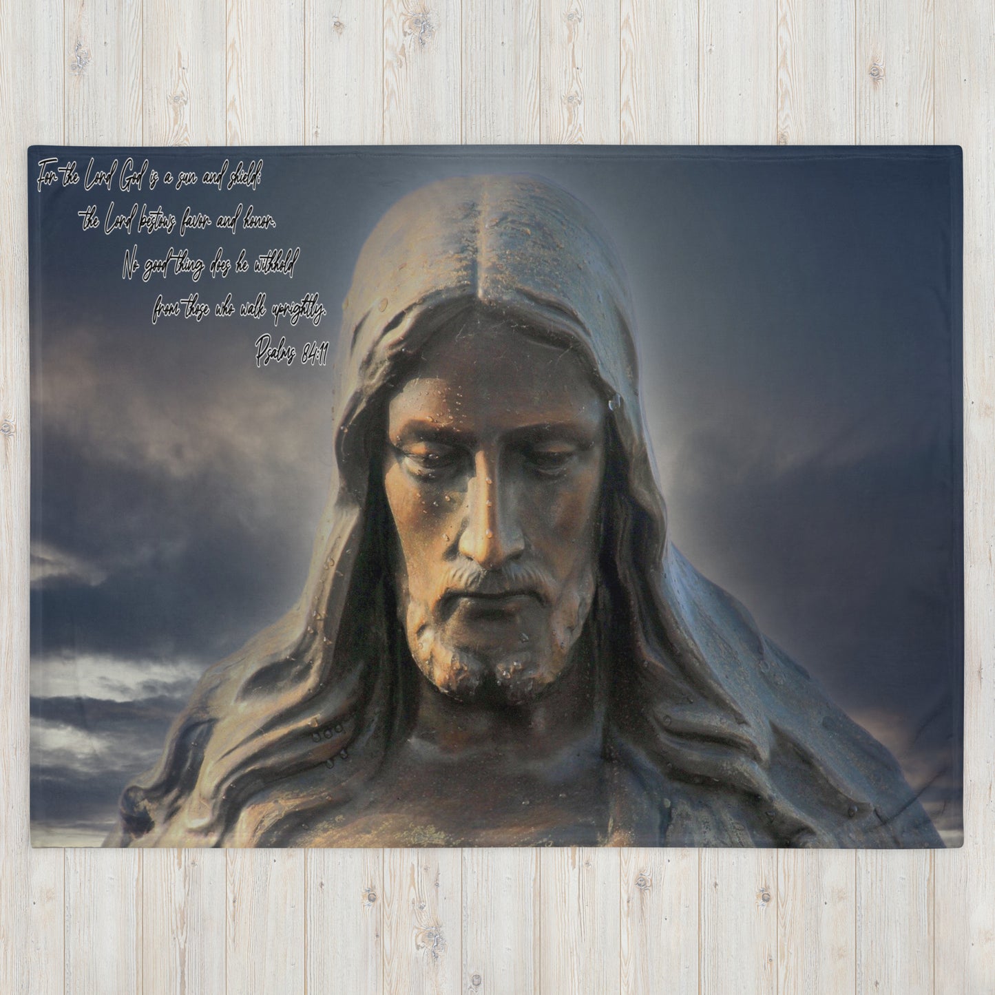 Psalms 84:11 Horizontal Throw Blanket