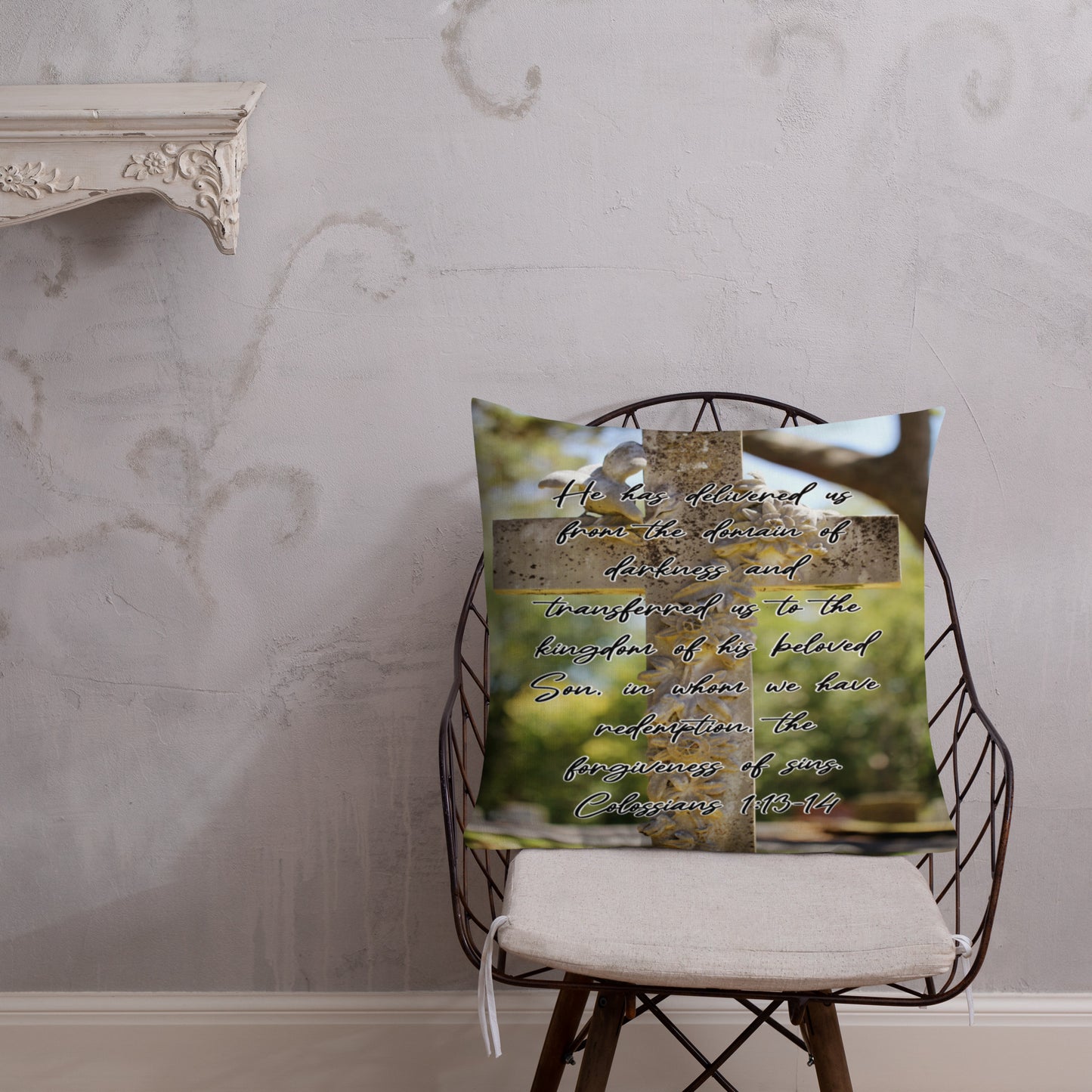 Colossians 1:13-14 Premium Pillow