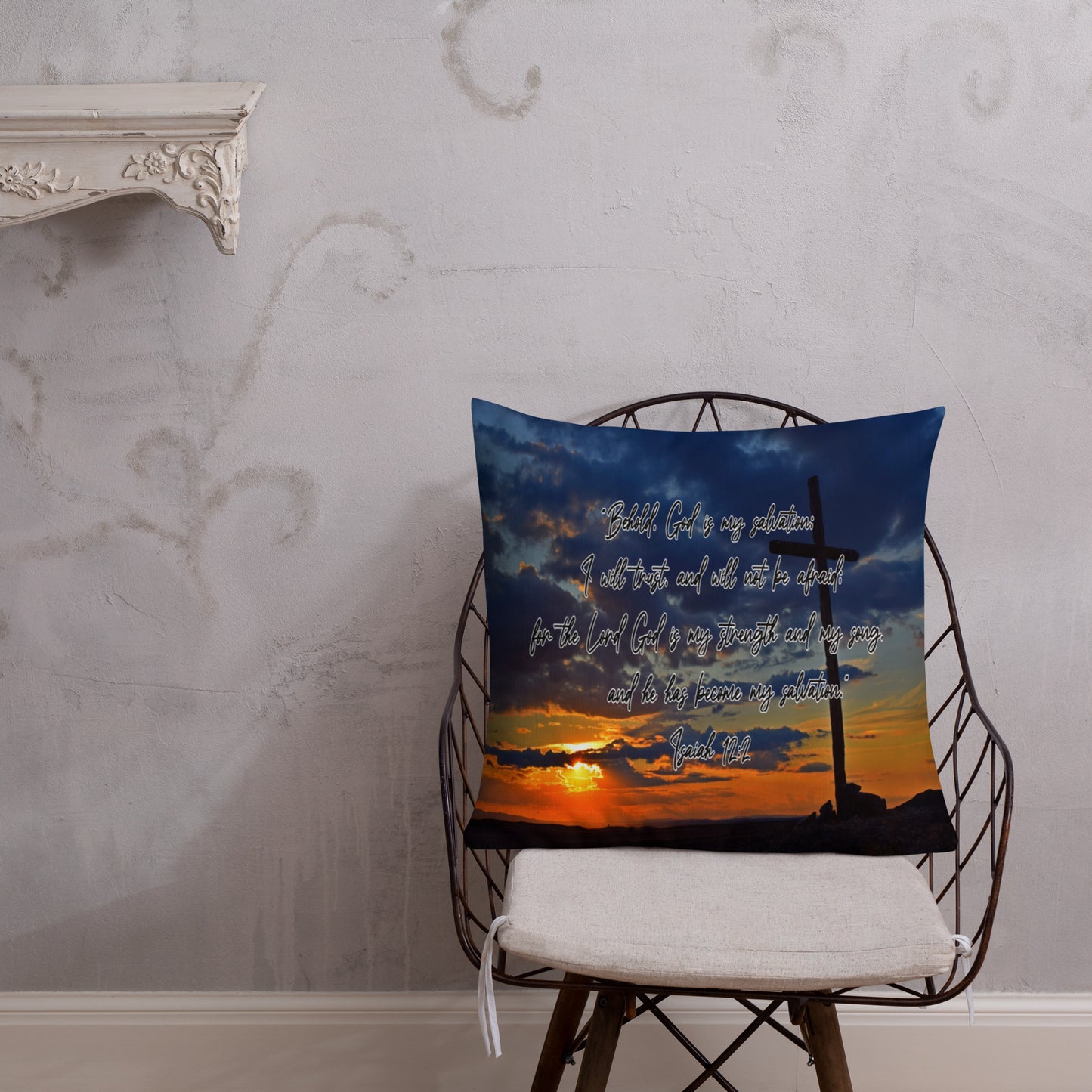 Isaiah 12:2 Premium Pillow