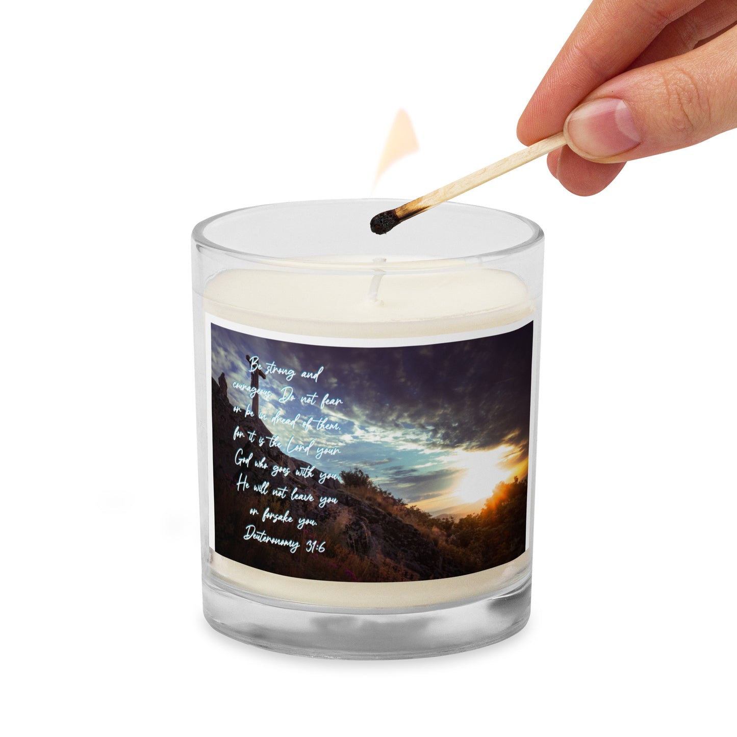Deuteronomy 31:6 - Soy Wax Candle