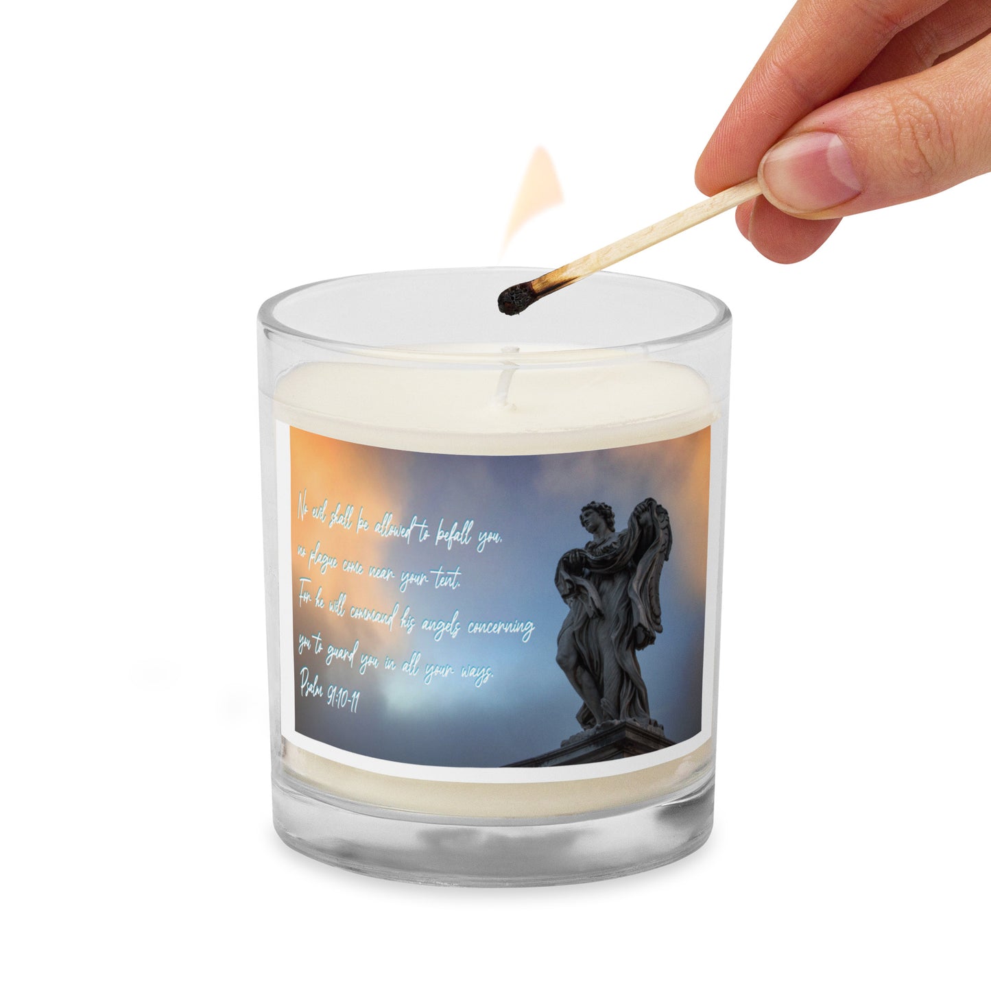 Psalm 91:10-11 - Soy Wax Candle