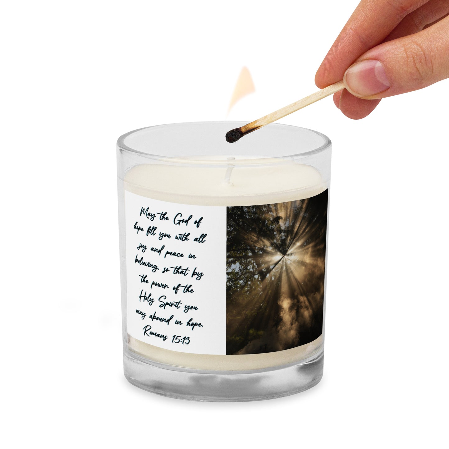 Romans 15:13 Soy Wax Candle
