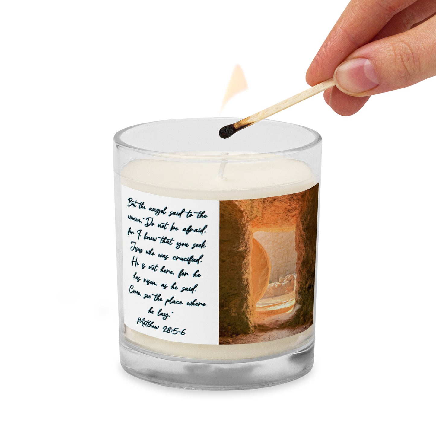Matthew 28:5-6 Soy Wax Candle