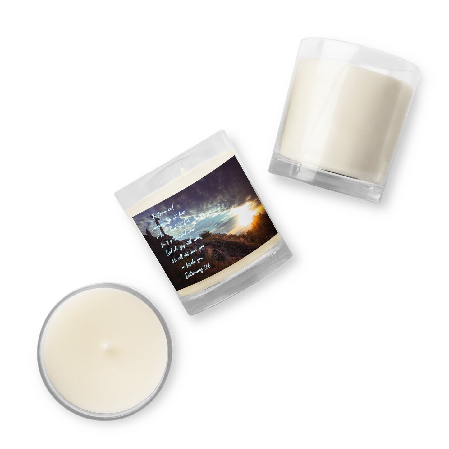 Deuteronomy 31:6 - Soy Wax Candle