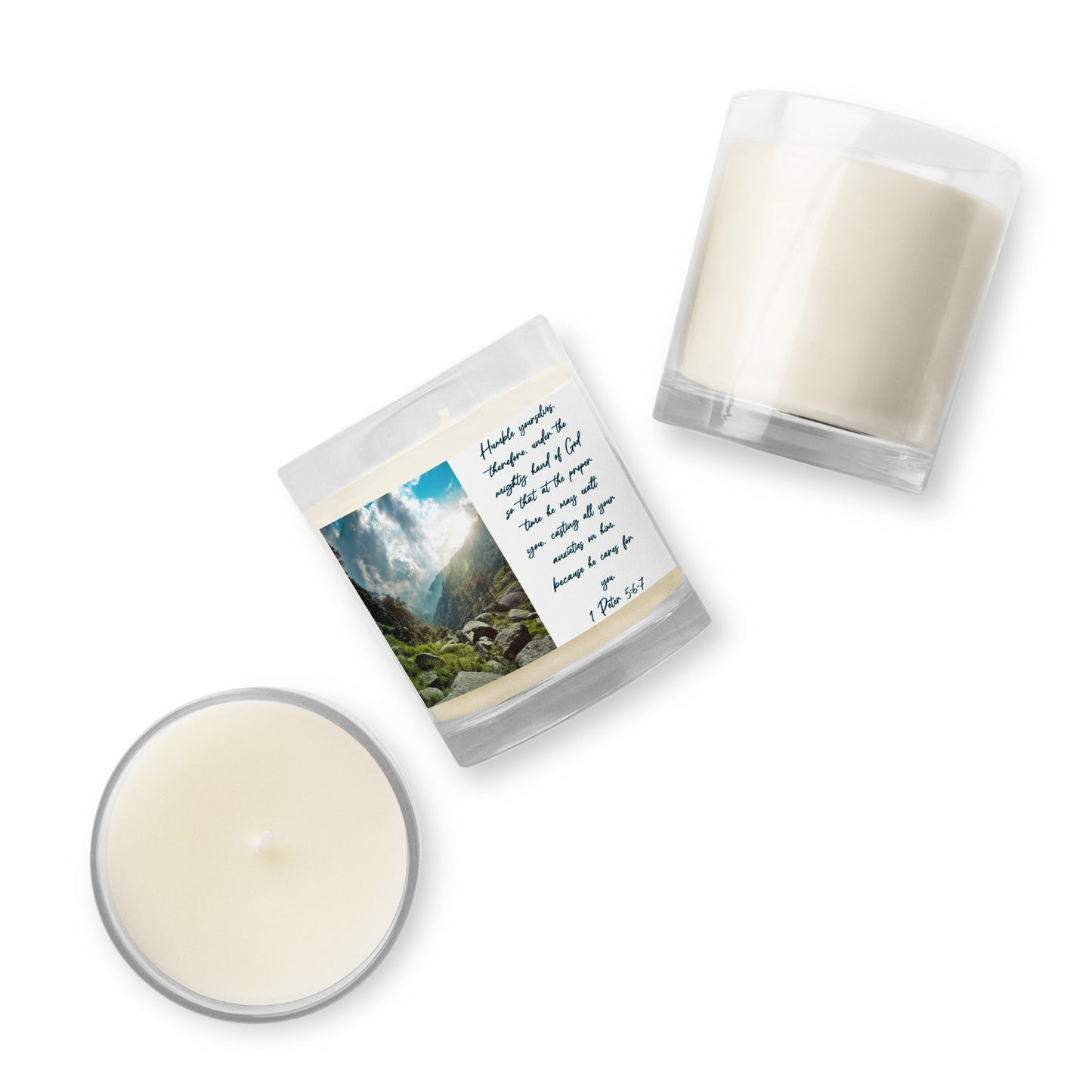 1 Peter 5:6-7 Soy Wax Candle