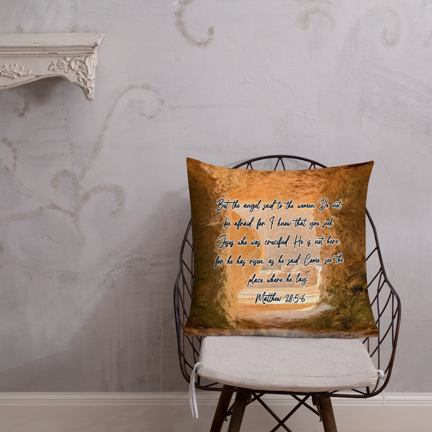 Matthew 28:5-6 Premium Pillow