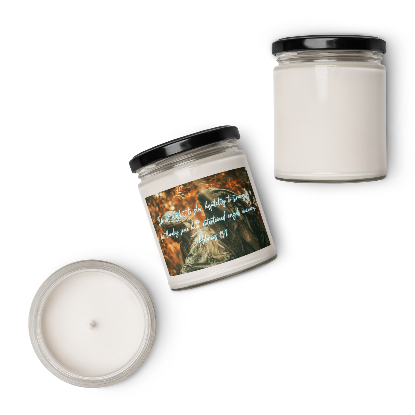 Hebrews 13:2 - Scented Soy Wax Candle