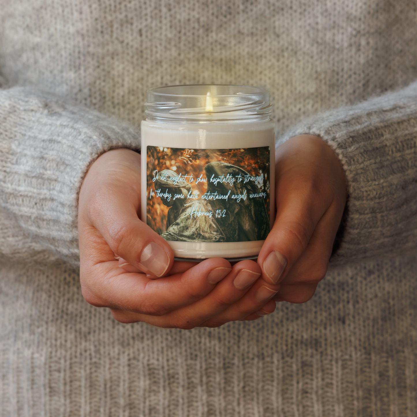 Hebrews 13:2 - Scented Soy Wax Candle