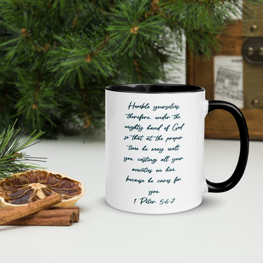 1 Peter 5:6-7 - Grace Wrapped Mug