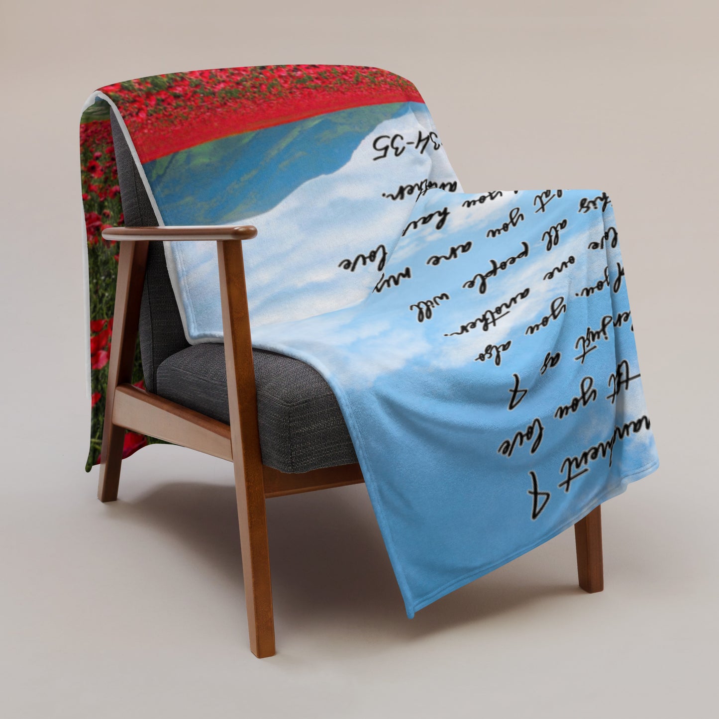 John 13:34-35 Vertical Throw Blanket