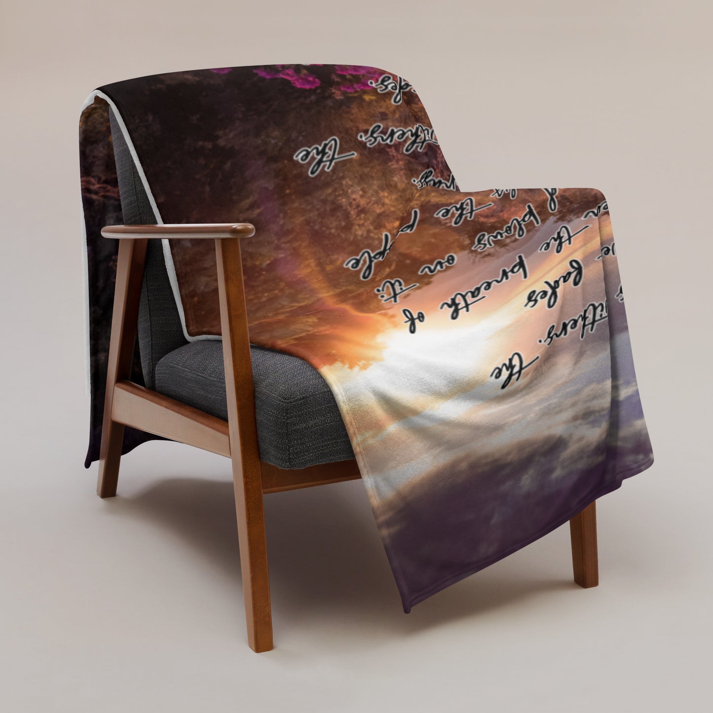 Isaiah 40:7-8 Vertical Throw Blanket