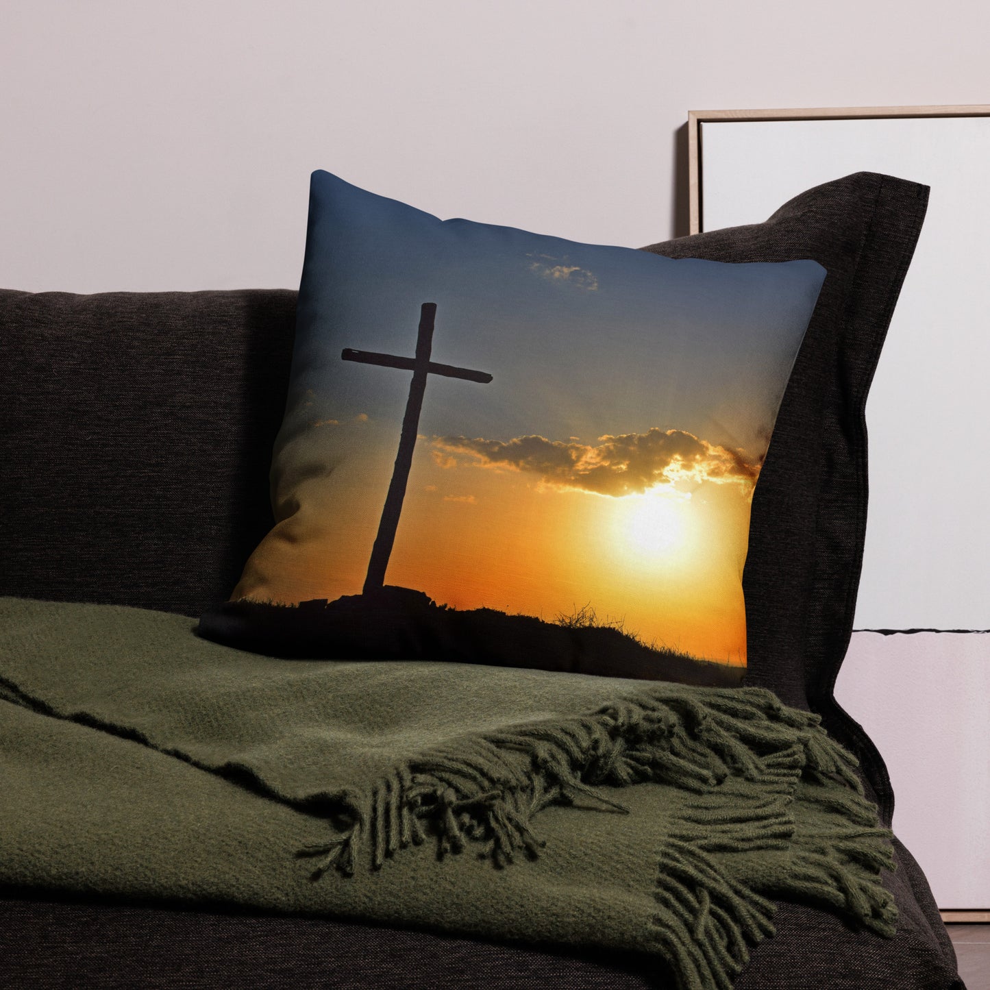 Deuteronomy 31:6 Premium Pillow