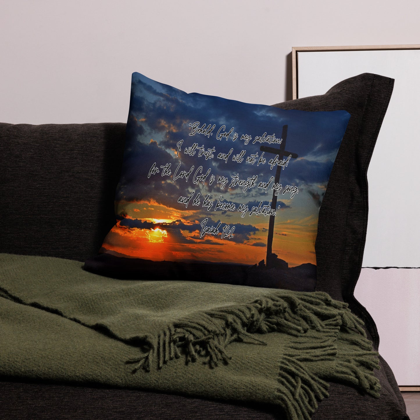 Isaiah 12:2 Premium Pillow