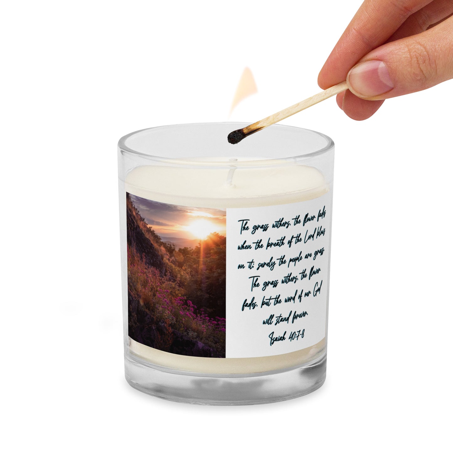 Isaiah 40:7-8 Soy Wax Candle