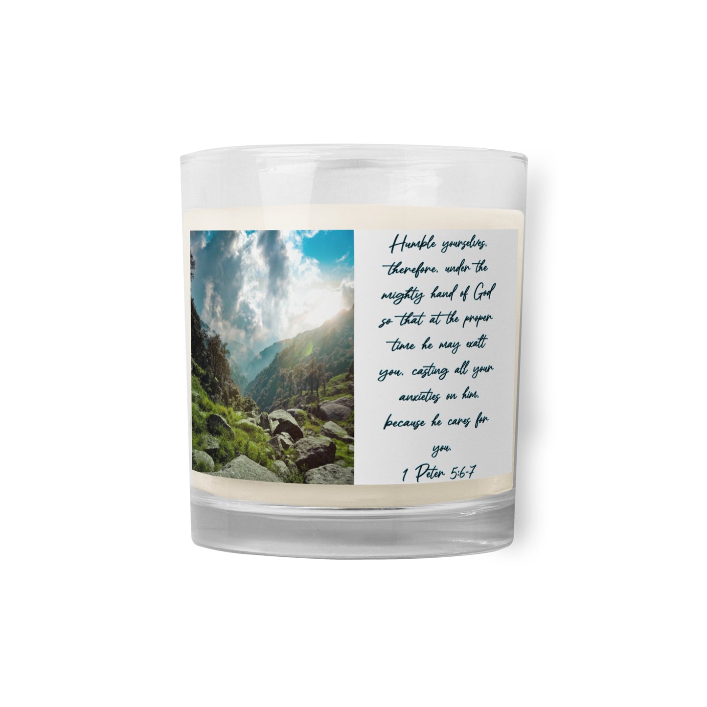 1 Peter 5:6-7 Soy Wax Candle