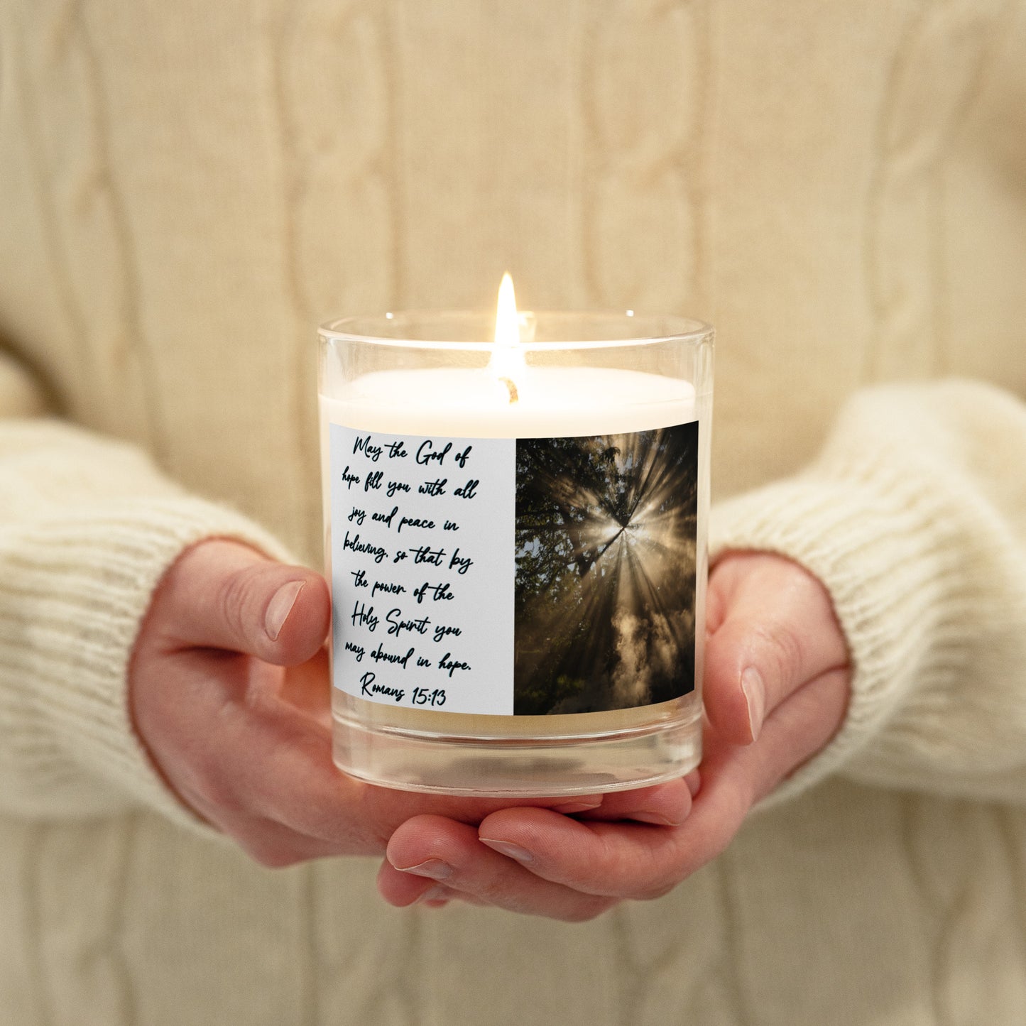 Romans 15:13 Soy Wax Candle