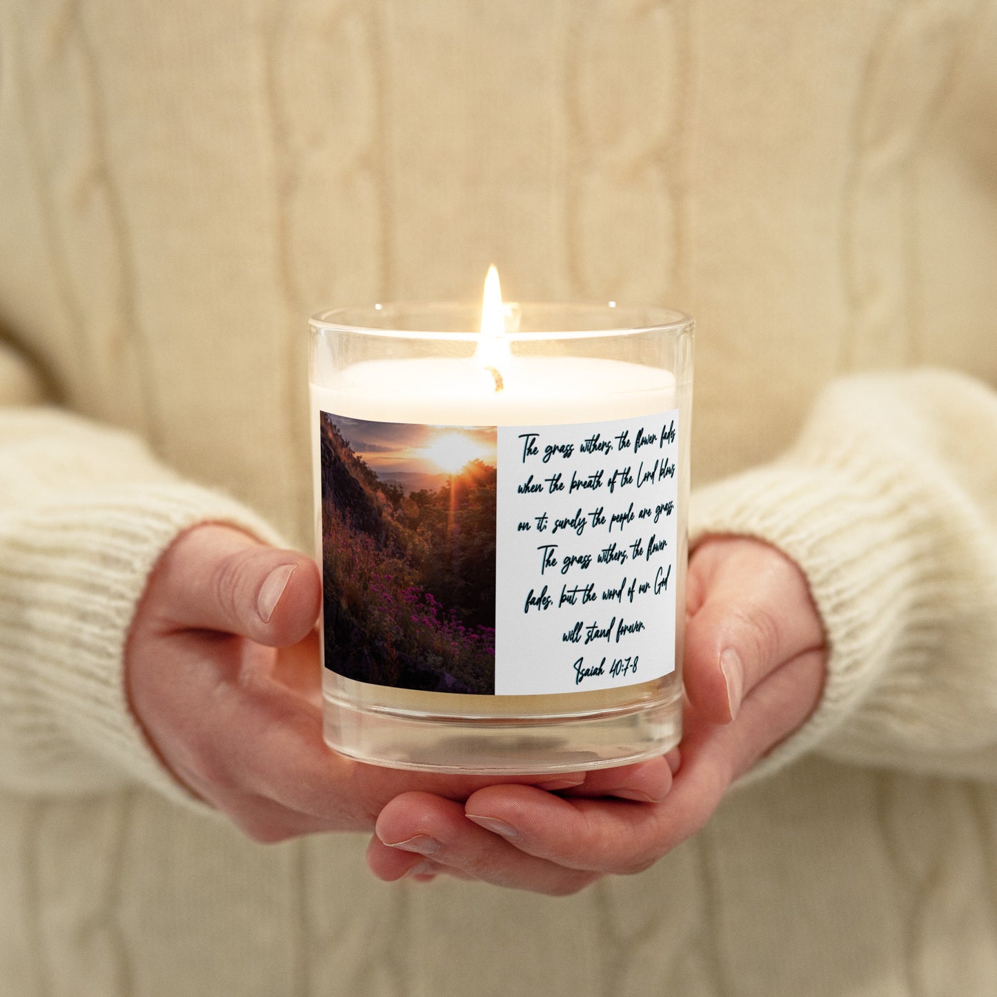 Isaiah 40:7-8 Soy Wax Candle