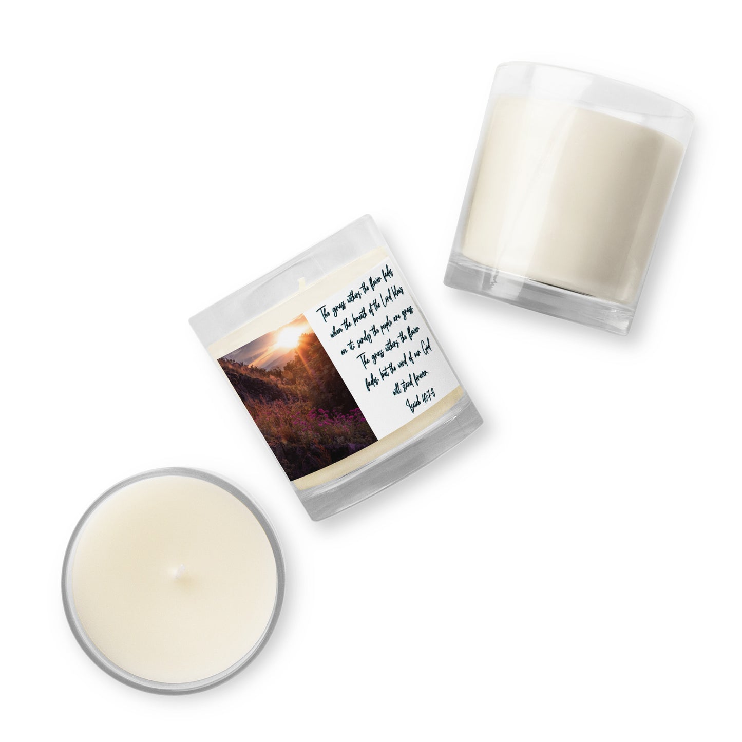 Isaiah 40:7-8 Soy Wax Candle