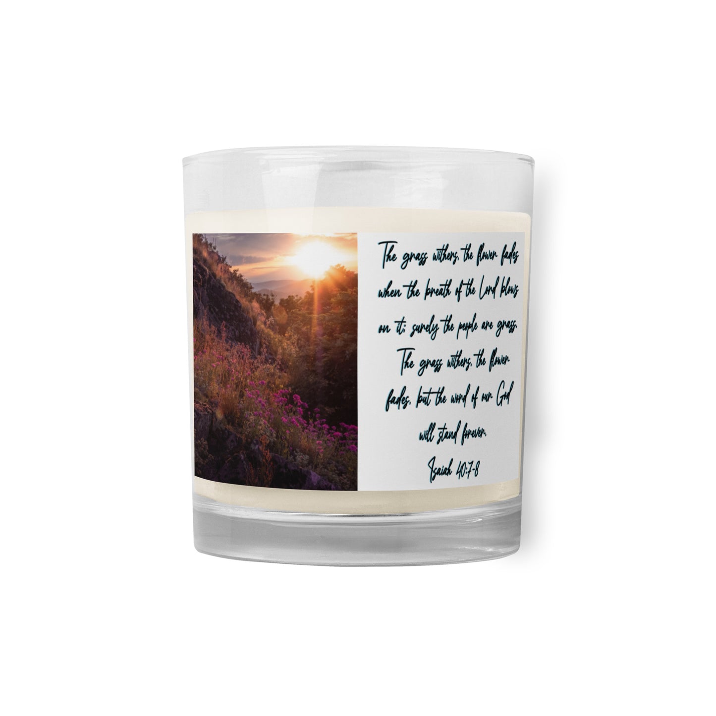 Isaiah 40:7-8 Soy Wax Candle