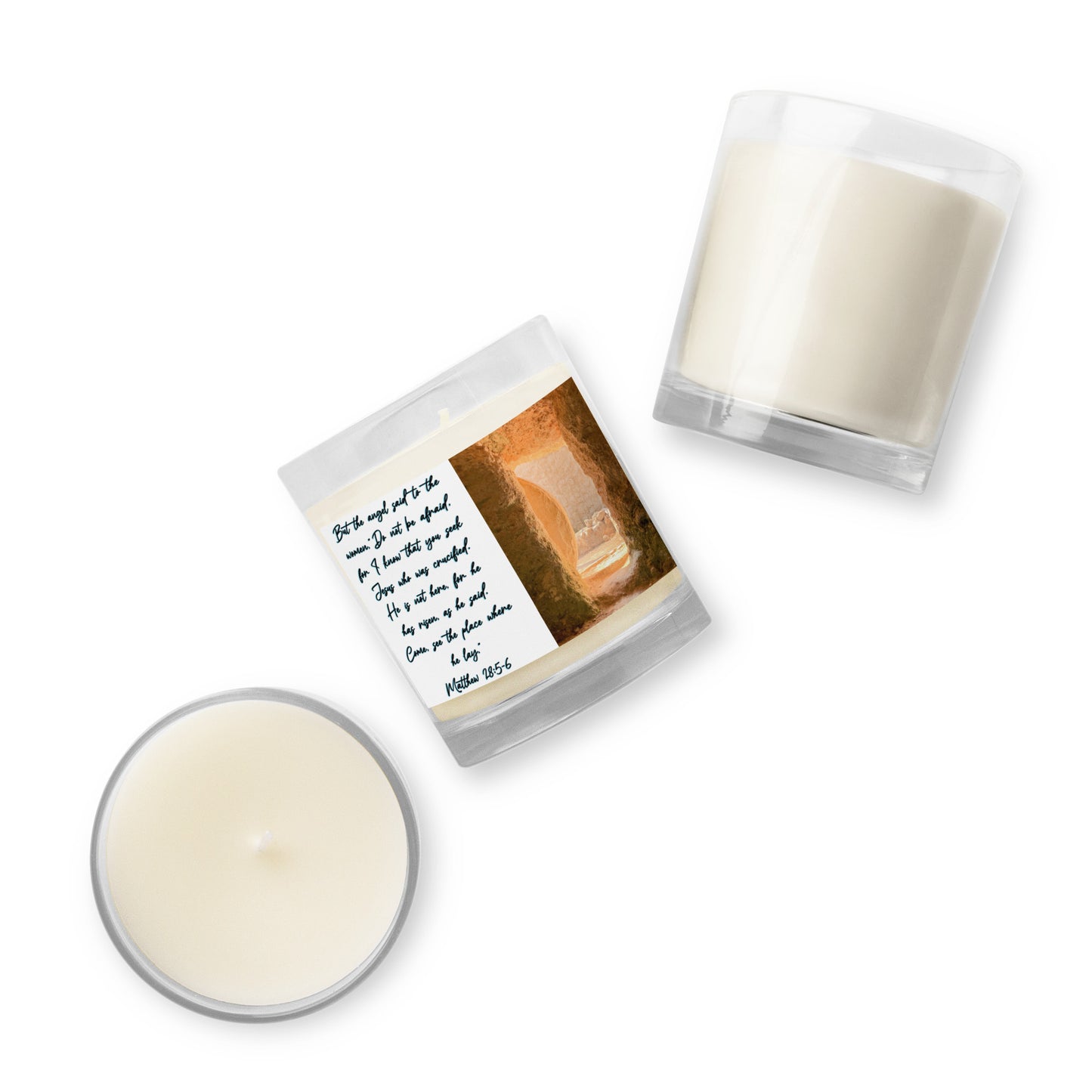 Matthew 28:5-6 Soy Wax Candle