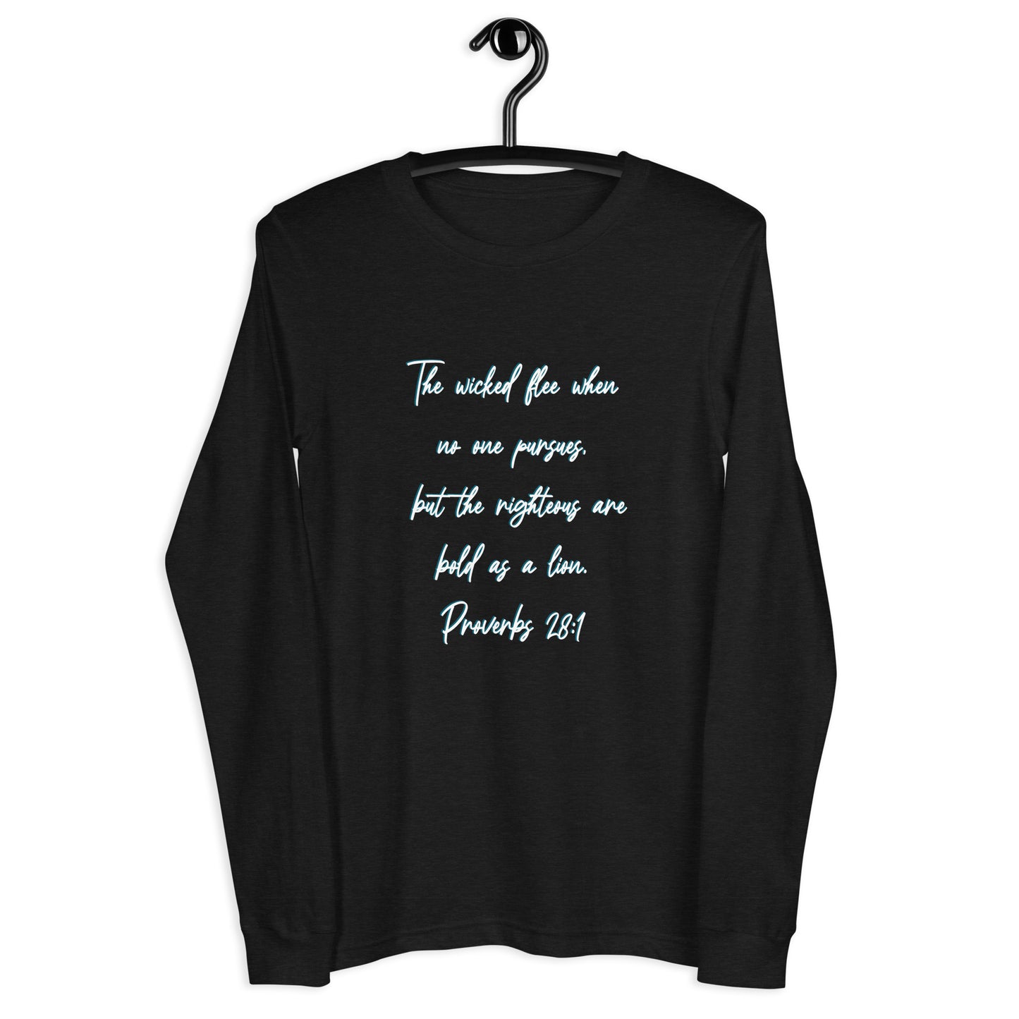 Proverbs 28:1 Long Sleeve Tee