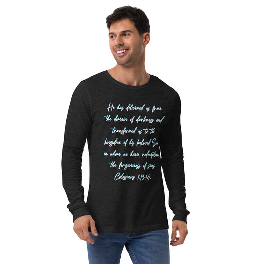 Colossians 1:13-14 Long Sleeve Tee